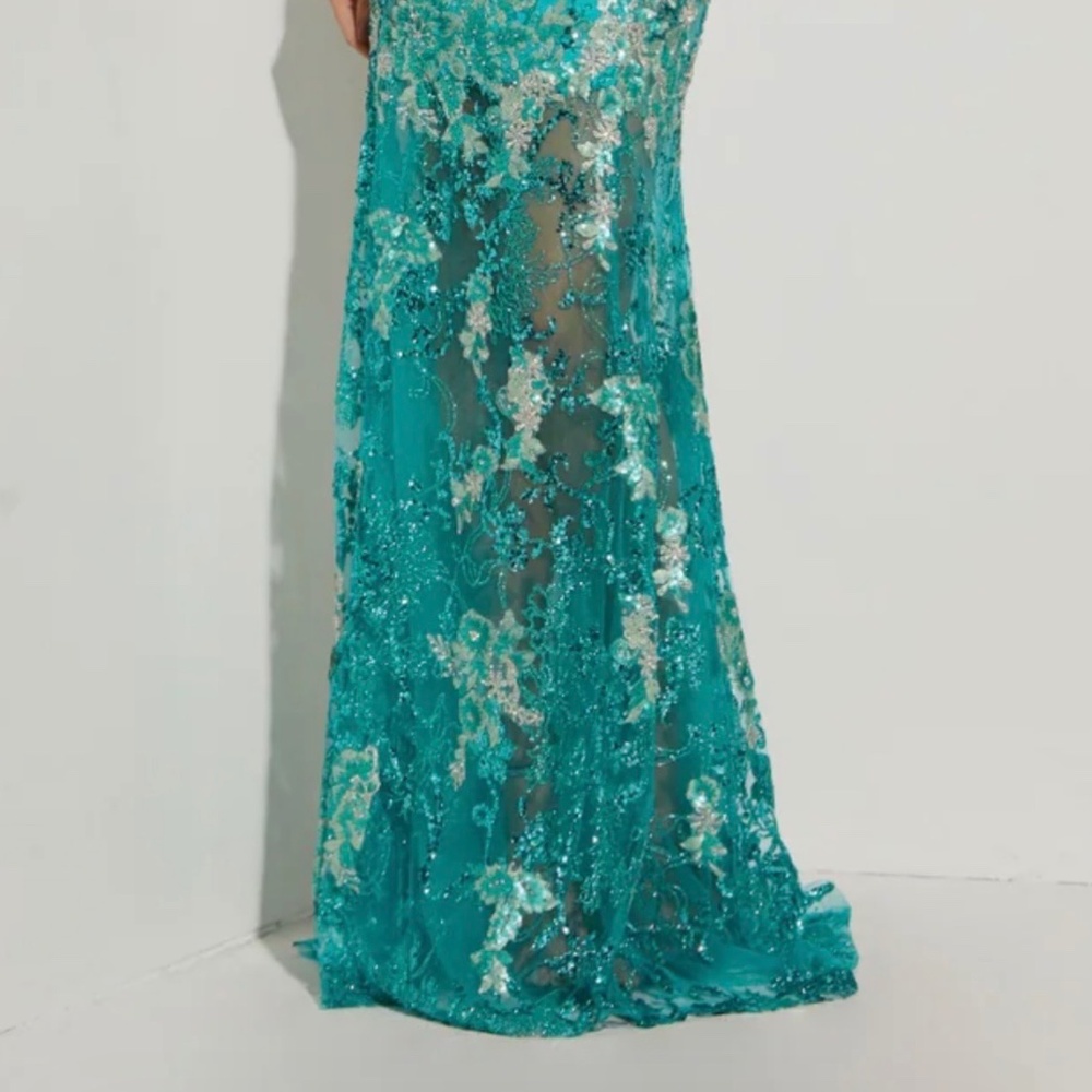 NWT Jazz Courture Size 000 Prom Dress Item 7408 - Picture 10 of 11